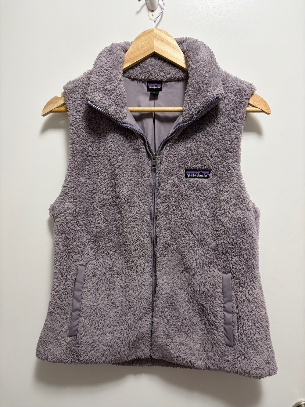 Patagonia Los Gatos Fleece Vest Full Zip 25215 Purple Women’s Size Large
